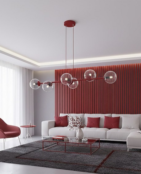 MAGNUS 6 BURGUNDY TRANSPARENT