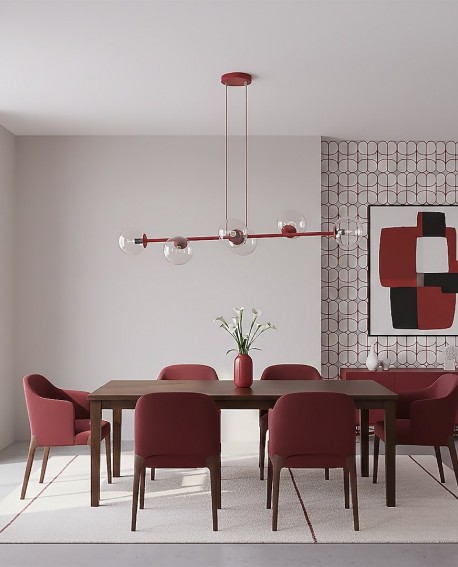 MAGNUS 6 BURGUNDY TRANSPARENT