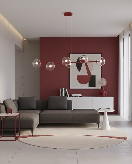 MAGNUS 6 BURGUNDY TRANSPARENT