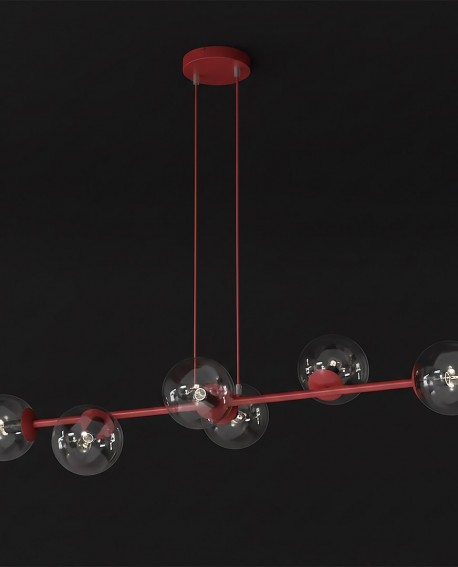 MAGNUS 6 BURGUNDY TRANSPARENT