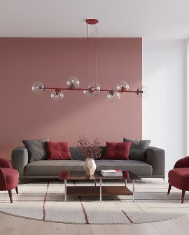 MAGNUS 8 BURGUNDY TRANSPARENT