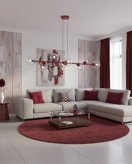 MAGNUS 8 BURGUNDY TRANSPARENT