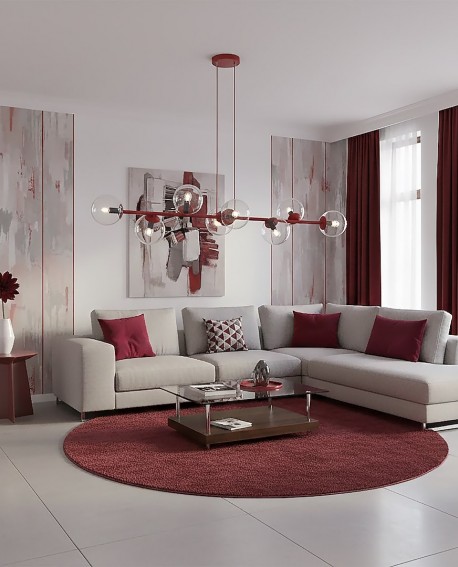 MAGNUS 8 BURGUNDY TRANSPARENT