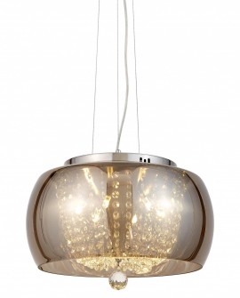 NOWOCZESNA LAMPA WISZĄCA DISPOSA CHROM D40 LUMINA DECO
