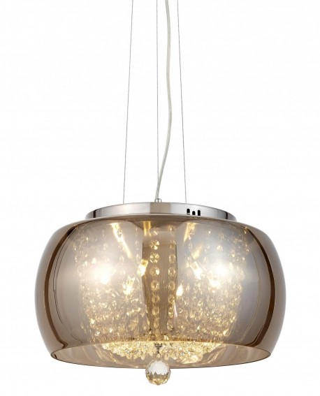 NOWOCZESNA LAMPA WISZĄCA DISPOSA CHROM D40 LUMINA DECO