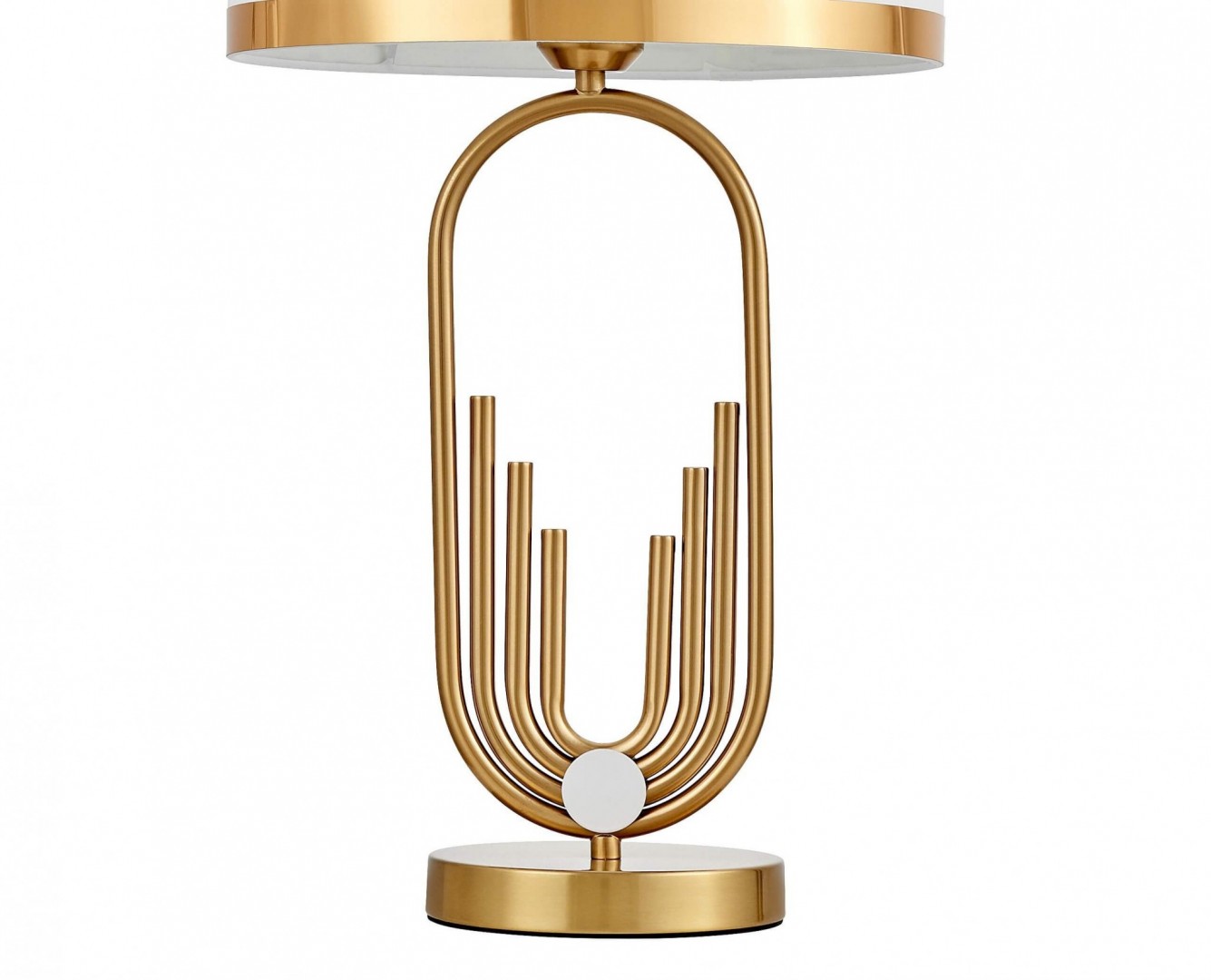 lampa nocna glamour zanetti – detal podstawy w kolorze złota szczotkowanego