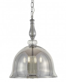 NOWOCZESNA LAMPA WISZĄCA CHROMOWANA BOLEO W4 LUMINA DECO