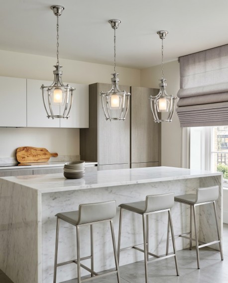 LAMPA WISZĄCA NOWOCZESNA LOFT CHROMOWANA BROOKLYN L1 LUMINA DECO