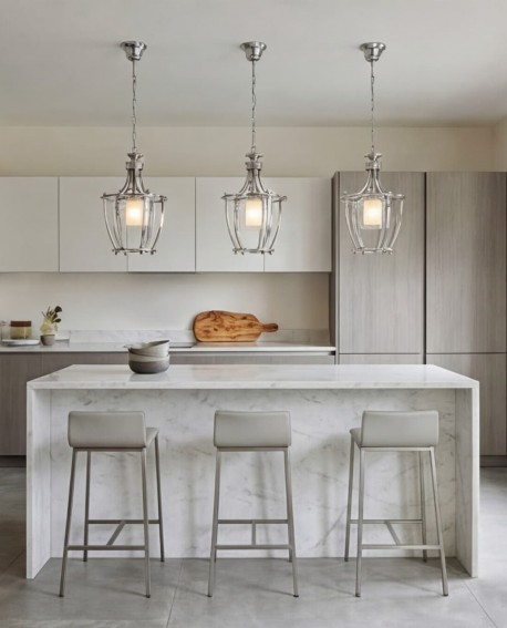 LAMPA WISZĄCA NOWOCZESNA LOFT CHROMOWANA BROOKLYN L1 LUMINA DECO