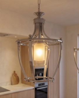 LAMPA WISZĄCA NOWOCZESNA LOFT CHROMOWANA BROOKLYN L1 LUMINA DECO