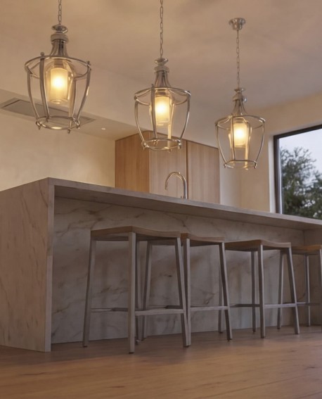 LAMPA WISZĄCA NOWOCZESNA LOFT CHROMOWANA BROOKLYN L1 LUMINA DECO