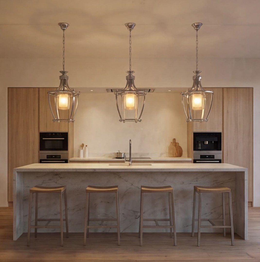 LAMPA WISZĄCA NOWOCZESNA LOFT CHROMOWANA BROOKLYN L1 LUMINA DECO