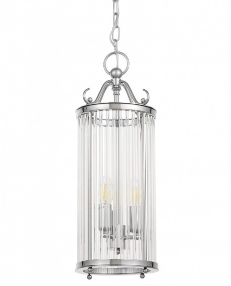 LAMPA WISZĄCA LOFT CHROMOWANA BOSTON W3 LUMINA DECO