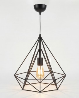 LAMPA WISZĄCA SKANDYNAWSKA CZARNA FORTI