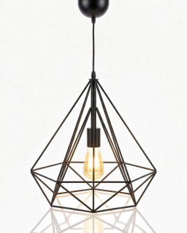 LAMPA WISZĄCA SKANDYNAWSKA CZARNA FORTI