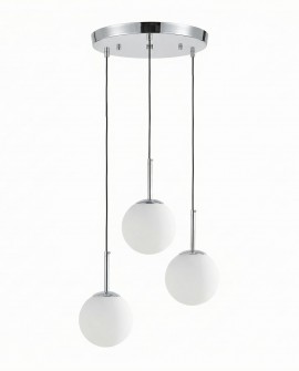 NOWOCZESNA POTRÓJNA LAMPA CHROMOWANA FREDICA W3