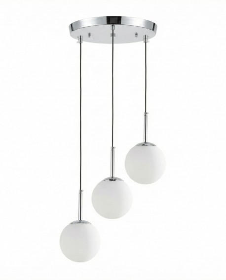 NOWOCZESNA POTRÓJNA LAMPA CHROMOWANA FREDICA W3