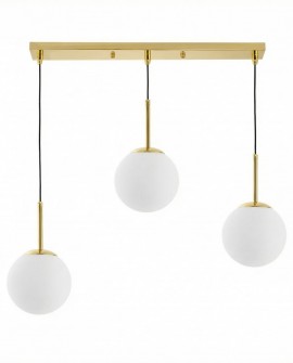 NOWOCZESNA POTRÓJNA LAMPA KLASYCZNE ZŁOTO FREDICA W3 PRO