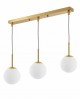 NOWOCZESNA POTRÓJNA LAMPA ZŁOTO SZCZOTKOWANE FREDICA W3 PRO