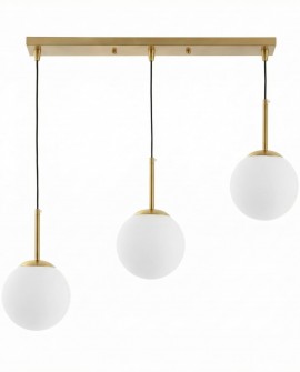 NOWOCZESNA POTRÓJNA LAMPA ZŁOTO SZCZOTKOWANE FREDICA W3 PRO