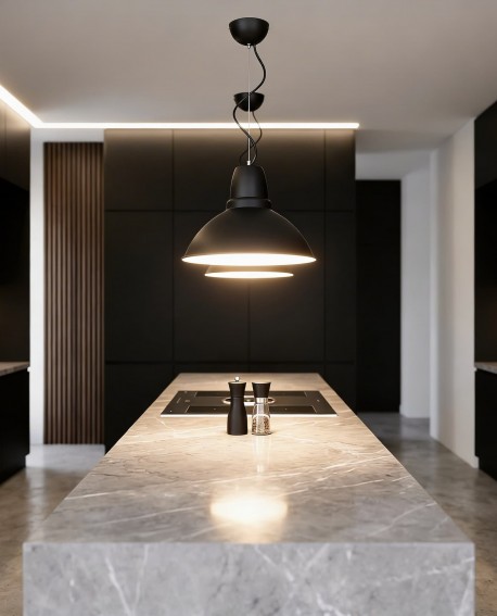 NOWOCZESNA LAMPA WISZĄCA CZARNA DORS