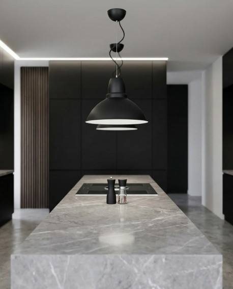 NOWOCZESNA LAMPA WISZĄCA CZARNA DORS