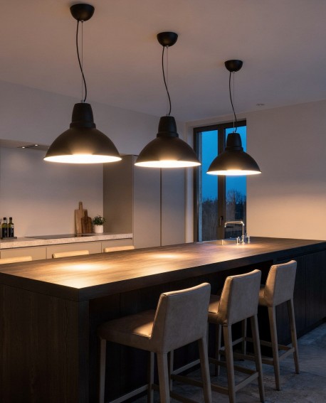 NOWOCZESNA LAMPA WISZĄCA CZARNA DORS