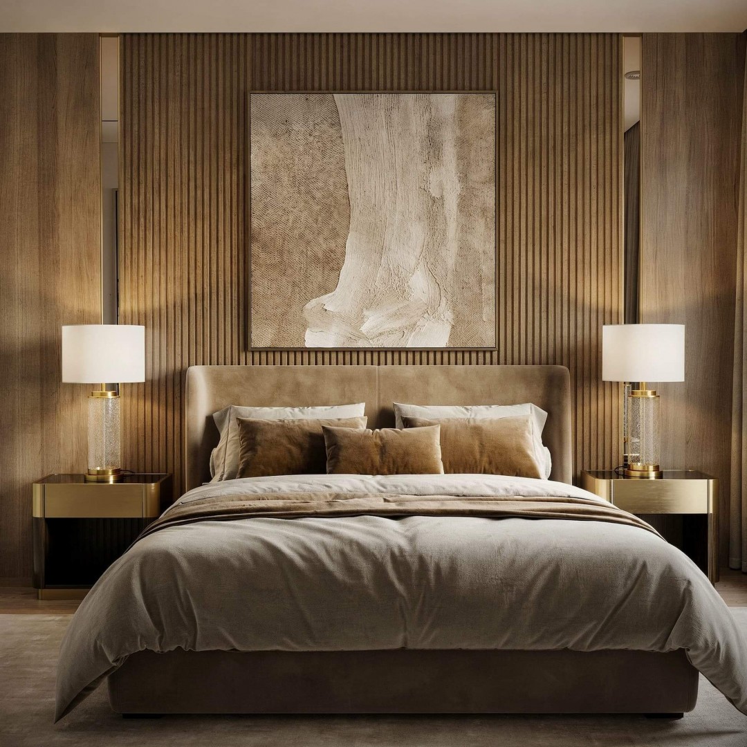 lampa stołowa nocna glamour biało złota szczotkowana positano lumina deco na białym tle