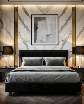 lampa nocna glamour czarno chromowana villanova lumina deco front