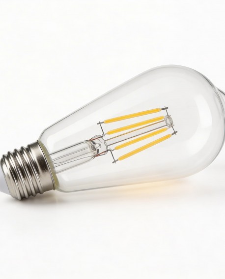 ŻARÓWKA LED EDISON FILAMENT E27/ST64 MOC 7W 4000K