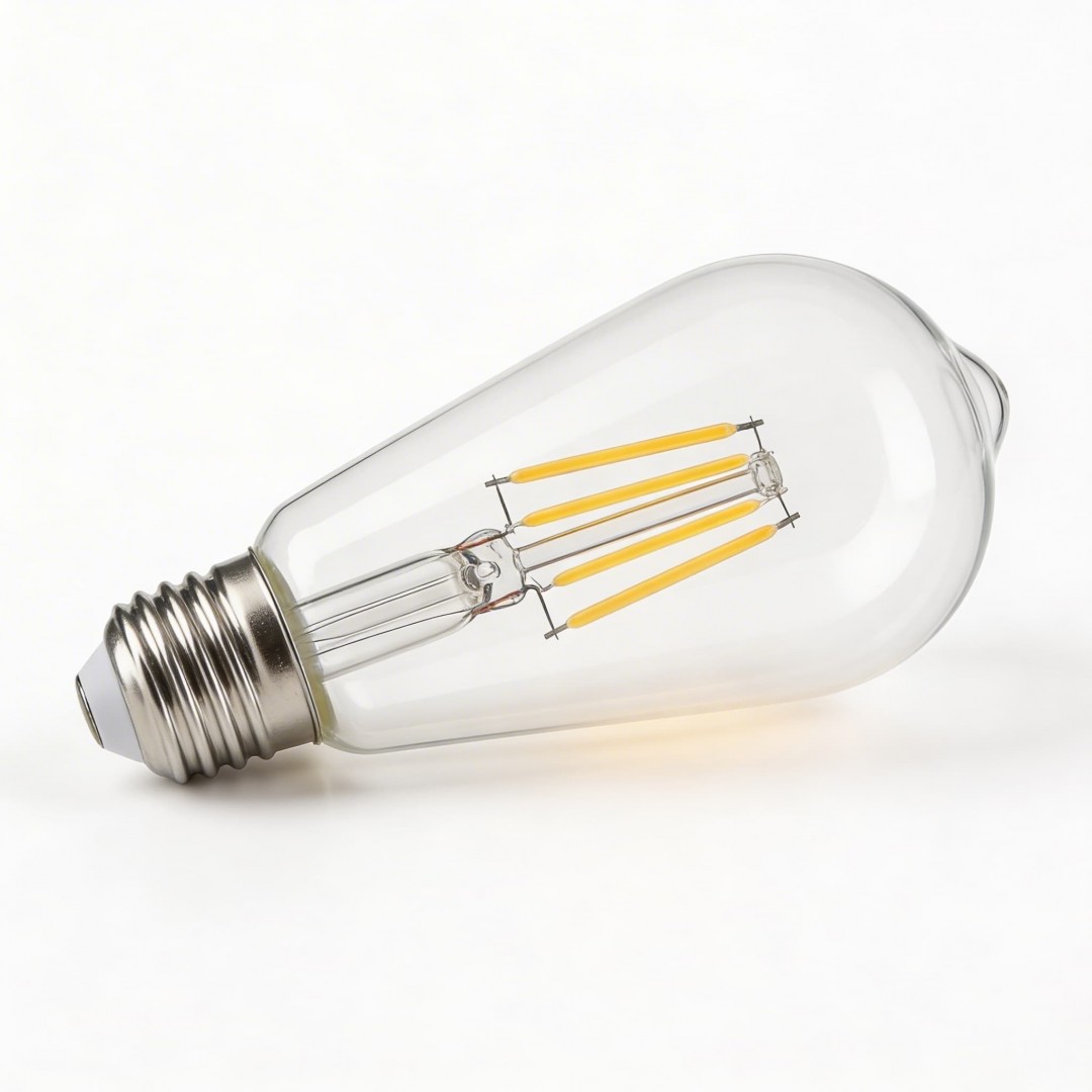 ŻARÓWKA LED EDISON FILAMENT E27/ST64 MOC 7W 4000K