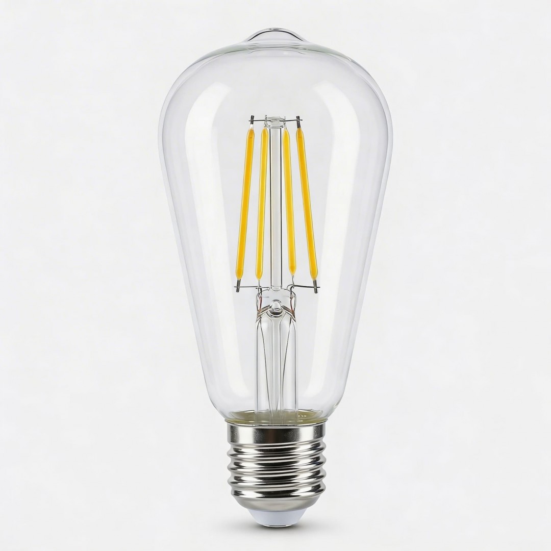 ŻARÓWKA LED EDISON FILAMENT E27/ST64 MOC 7W 4000K