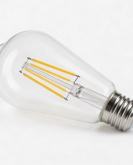 ŻARÓWKA LED EDISON FILAMENT E27/ST64 MOC 7W 2700K