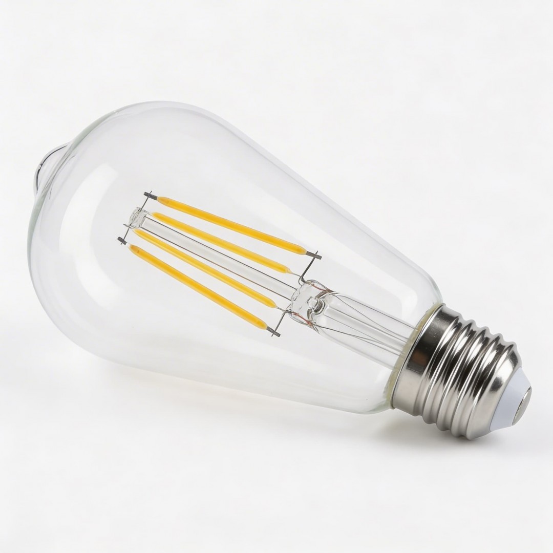 ŻARÓWKA LED EDISON FILAMENT E27/ST64 MOC 7W 4000K