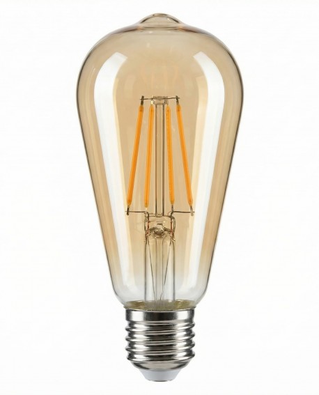 ŻARÓWKA BURSZTYNOWA LED EDISON FILAMENT E27/ST64 MOC 7W 4000K