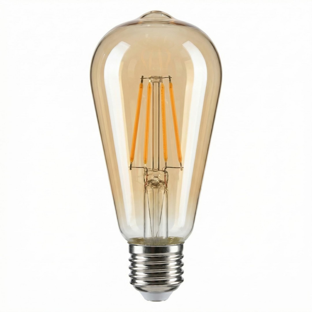 ŻARÓWKA BURSZTYNOWA LED EDISON FILAMENT E27/ST64 MOC 7W 2700K