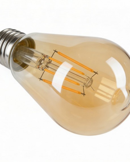 ŻARÓWKA BURSZTYNOWA LED EDISON FILAMENT E27/ST64 MOC 7W 4000K
