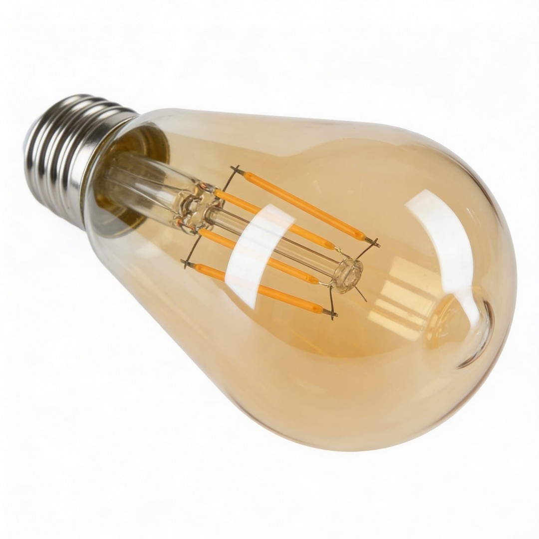ŻARÓWKA BURSZTYNOWA LED EDISON FILAMENT E27/ST64 MOC 7W 2700K