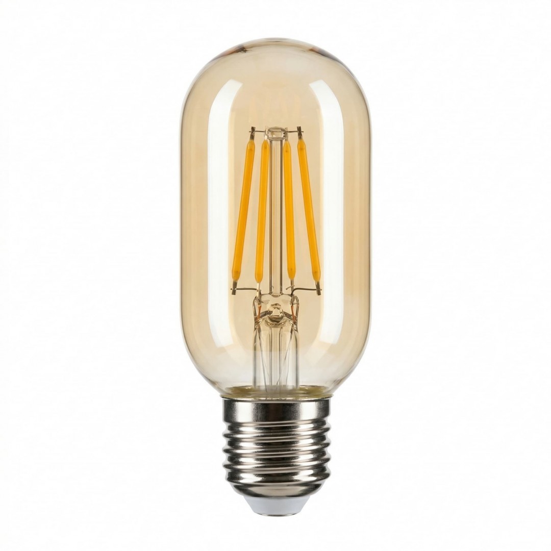 ŻARÓWKA BURSZTYNOWA LED EDISON FILAMENT E27/T45 MOC 4W 2700K