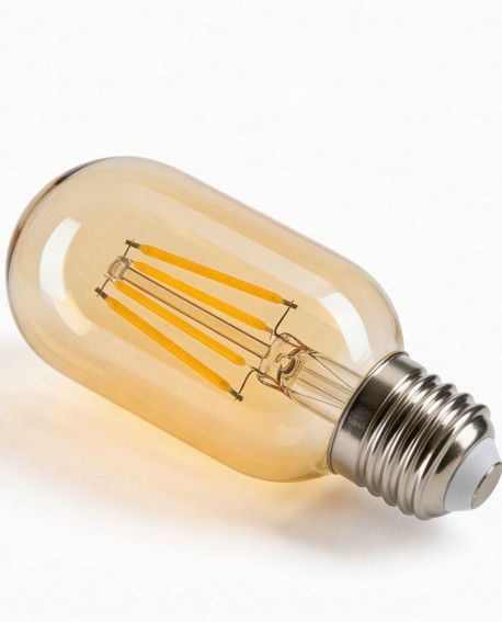 ŻARÓWKA BURSZTYNOWA LED EDISON FILAMENT E27/T45 MOC 4W 2700K
