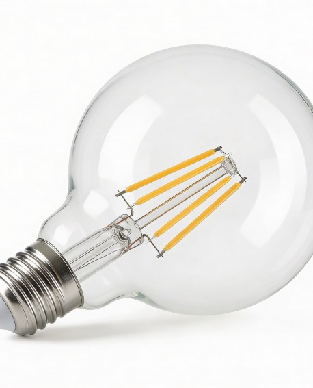 ŻARÓWKA LED EDISON FILAMENT E27/G95 MOC 6W 3000K