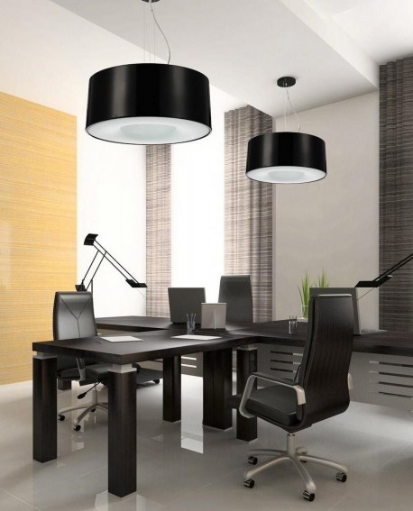 LAMPA WISZĄCA CZARNA GLOBUS