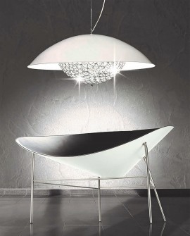 LAMPA WISZĄCA BIAŁA MEZZALUNA W9