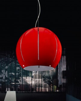 LAMPA WISZĄCA CZERWONA SFERICA