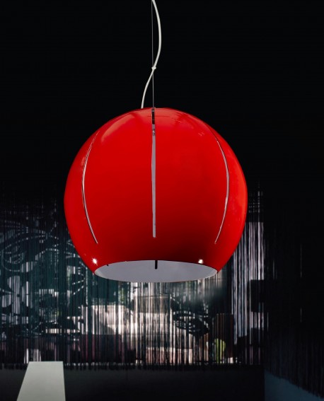 LAMPA WISZĄCA CZERWONA SFERICA