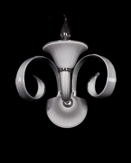 LAMPA ŚCIENNA KINKIET SZKLANY SZARY MONTANERA