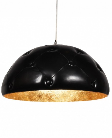 SKÓRZANA LAMPA WISZĄCA CZARNA CHESTERIO