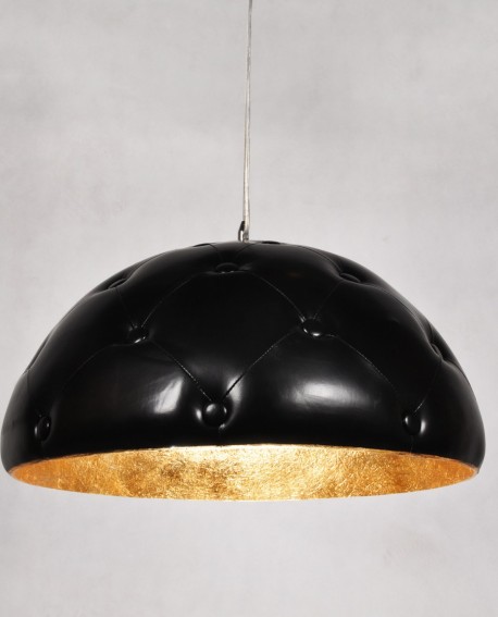 SKÓRZANA LAMPA WISZĄCA CZARNA CHESTERIO