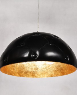 SKÓRZANA LAMPA WISZĄCA CZARNA CHESTERIO