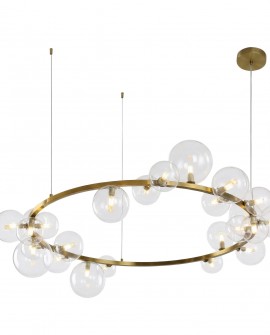 NOWOCZESNA LAMPA WISZĄCA SZCZOTKOWANA ZŁOTA MERIDO W24